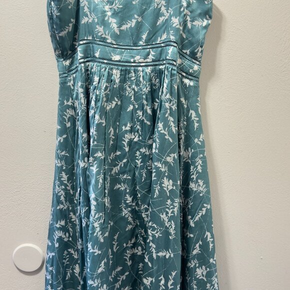 CLUB MONACO Josefienahh Floral Print Georgette Silk Dres Size 10 - Picture 9 of 12